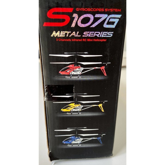 2 S107g Mini Metal Remote Control Helicopter yellow and blue - Picture 3 of 7